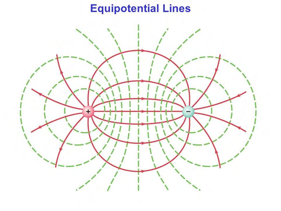 Introduction Equipotential Lines When two charges are in close proximity to each other, their fields begin to interfere with one