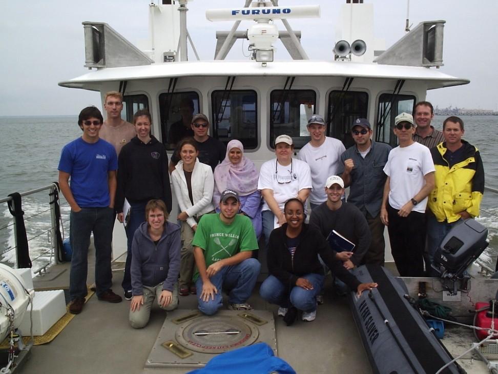 Field trips: Research cruise on the R/V Fay Slover (late