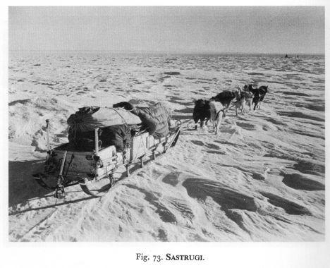 Sastrugi Dunes can sinter and stabilize when wind drops Saltating