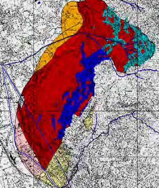 with land use to define preliminary danger maps; - Detailed hazard