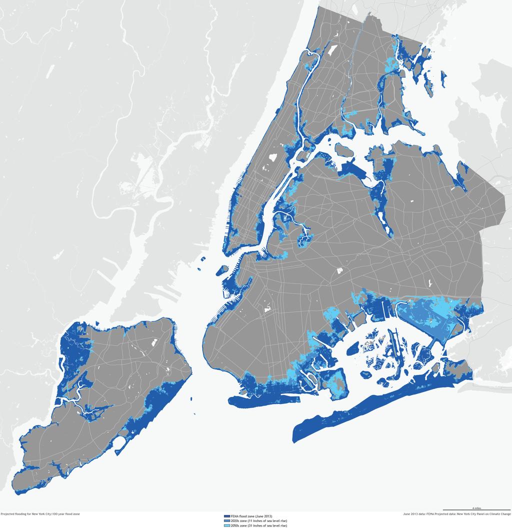 In the Northeast, sea level has risen and caused more ﬂooding of coastal areas. Further sea level rise and ﬂooding are likely to cause a lot of damage.