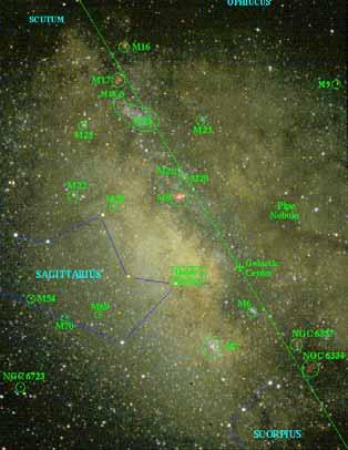 the Milky Way - dust glows in IR Optical - M