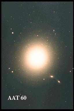 There are also Elliptical galaxies For example, the massive elliptical galaxy M87 at the center of the