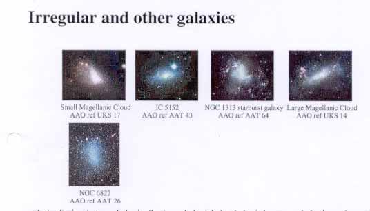 Such galaxies are oval in shape, have no discernible spiral structure, and little gas or dust.