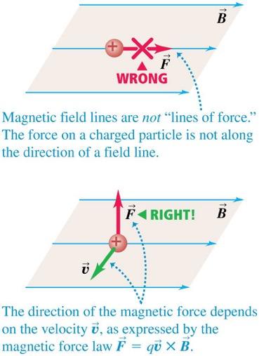 Magnetic field lines are not lines of force It is