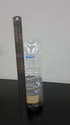 Measure the water level with the help of a ruler above the tape in centimeters once it stops raining 7.