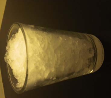 EXPERIMENT-10 WINTER FROST 1 Glass Crushed Ice Salt 1. Fill a glass with crushed ice and add salt to it.