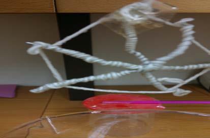 Experiment 14 Snowflake Beaker/Transparent Jug White Thread Sugar/Salt Metal wire Ruler Scissors Food Coloring 1.