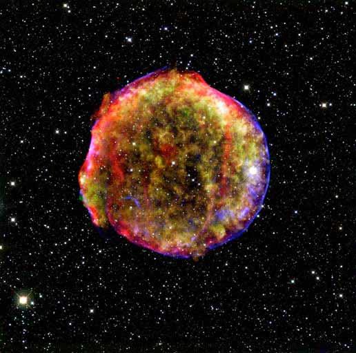 (WISE telescope infrared) Supernova Remnants Combination of IR data from
