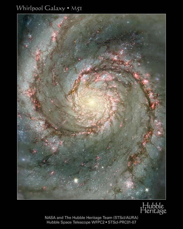 M51 in Visible and Near-Infrared Famous simulation by Toomre & Toomre
