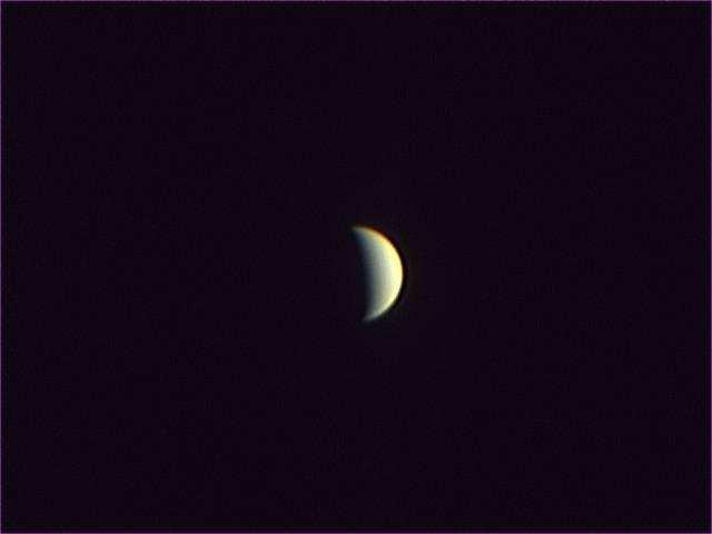 Venus showing faint cloud formations Venus is the second planet out from the Sun and in many ways the twin of our planet Earth.