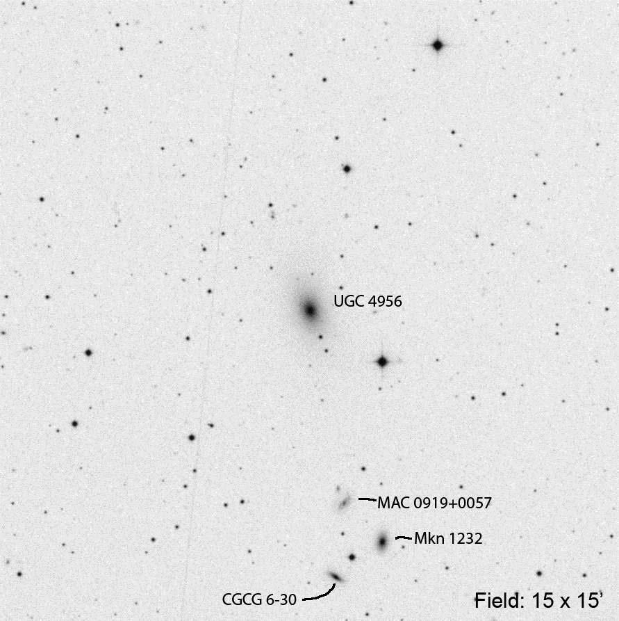 UGC 4956 (Hydra) Other ID RA Dec Mag1 # of galaxies MKW 1s 09 20 01.