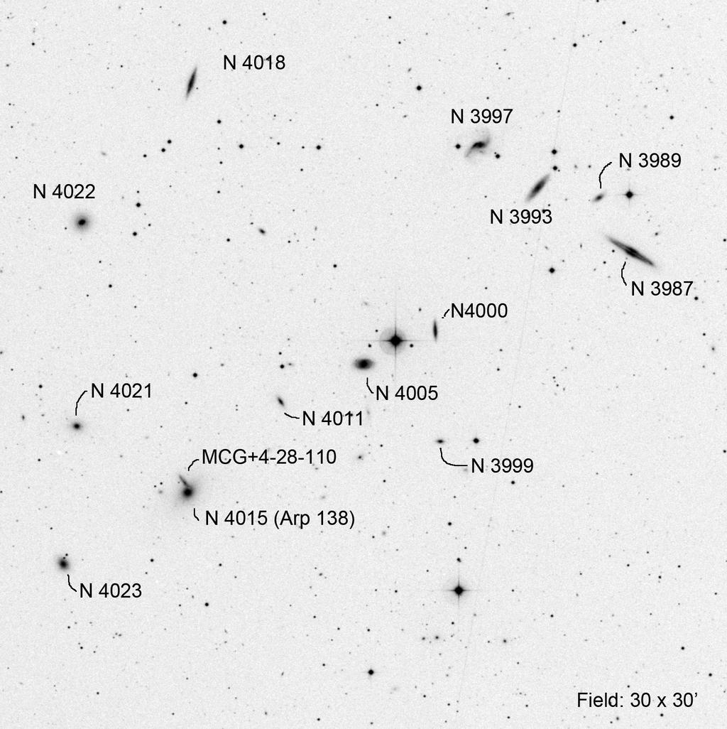 GC 4005 (Leo) Includes Arp 138 RA Dec Mag1 # of galaxies 11 58 10.