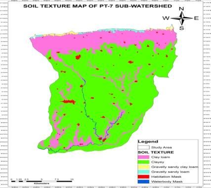 Fig.3 Soil Texture Map Fig.4 Geomorphology Map Fig. 5 Land Use/Land Cover Map Fig.6 Digital Elevation Model Map Fig.7 Artificial Recharge Map Fig.
