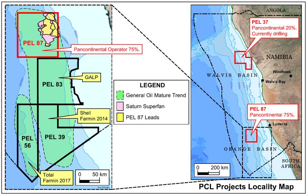 Preliminary estimates of the exploration risk (Probability of Success- GPoS ) are expected to substantially improve after future work designed to mature the best Leads to Prospect status.