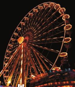 eam } 14. arousels have been popular carnival rides for over 100 years. riginally, carousels had a circular base, with a platform made of wooden beams as shown.
