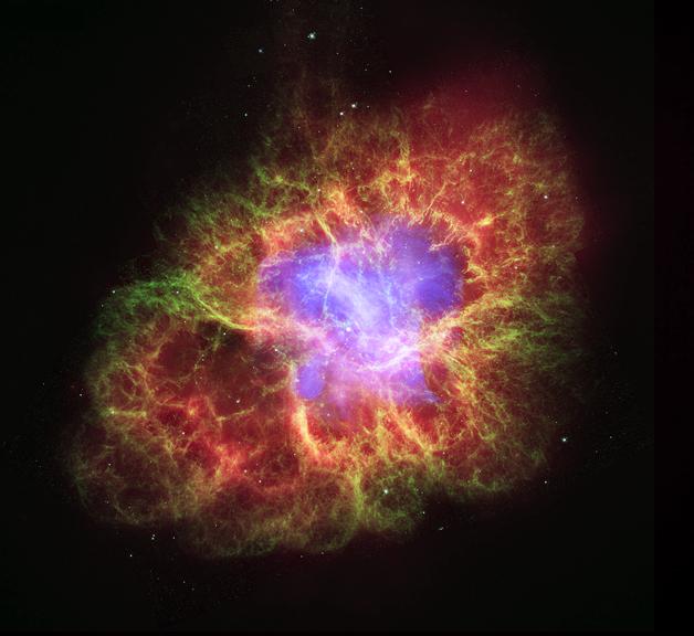 Crab Nebula from the supernova of