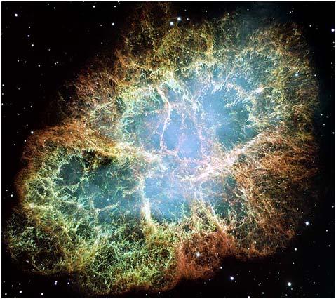 producing supernova remnants The heavy elements ejected collect into interstellar