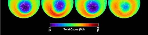 to correct The Antarctic ozone hole viewed from
