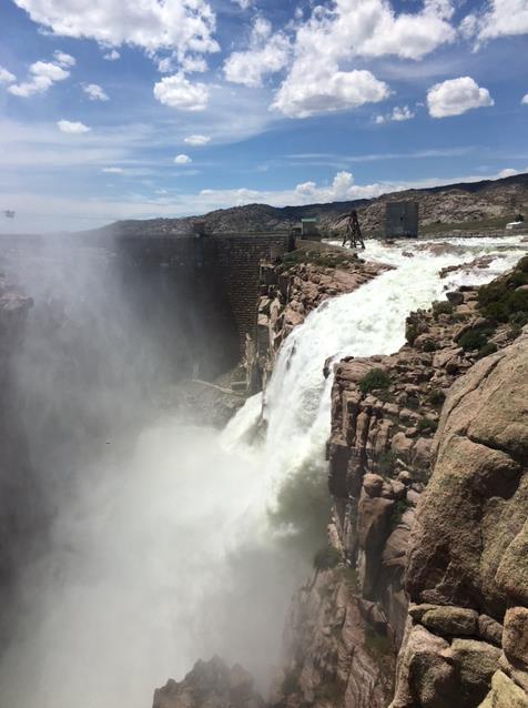 decision making, drought awareness, and response Pathfinder Dam in Wyoming June