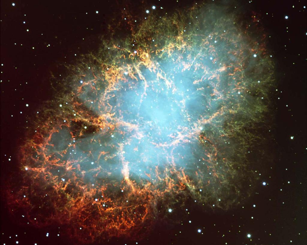 Discovery of pulsar in the Crab nebula in 1968 confirmed it must be due to a neutron star, and these are a possible endpoint of massive star evolution.