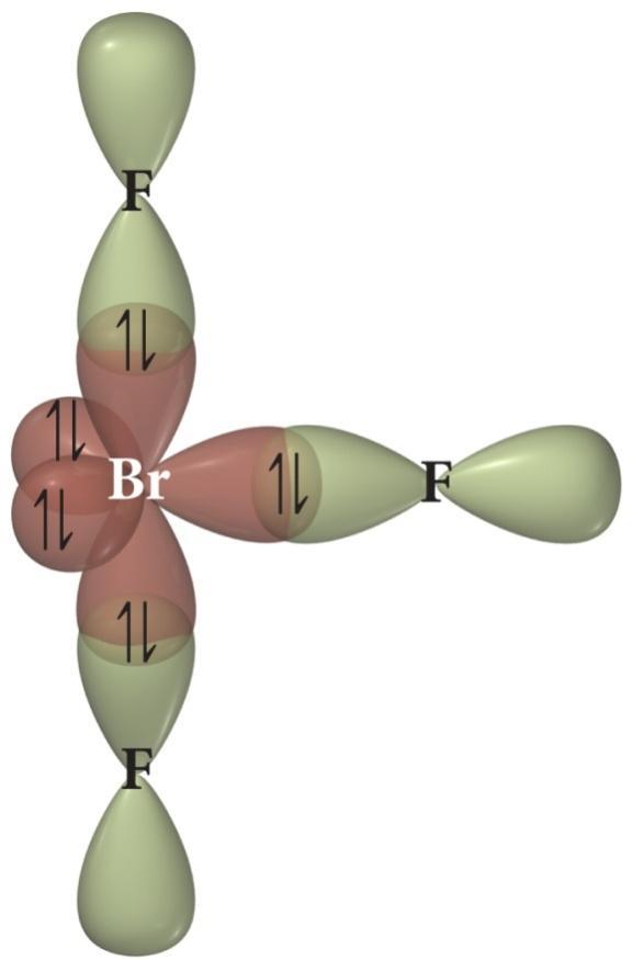 Example Hybridization and Bonding Scheme (continued) Write a hybridization and bonding scheme for bromine trifluoride, BrF 3.