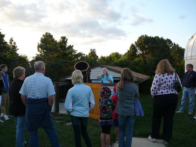 The topic was the Perseid Meteor Shower. Approximately 50 guests visited the Observatory.