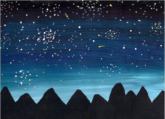 Annually: school art contest (winner s art used in half-page ads) A dark skies themed art contest at the local elementary school has been