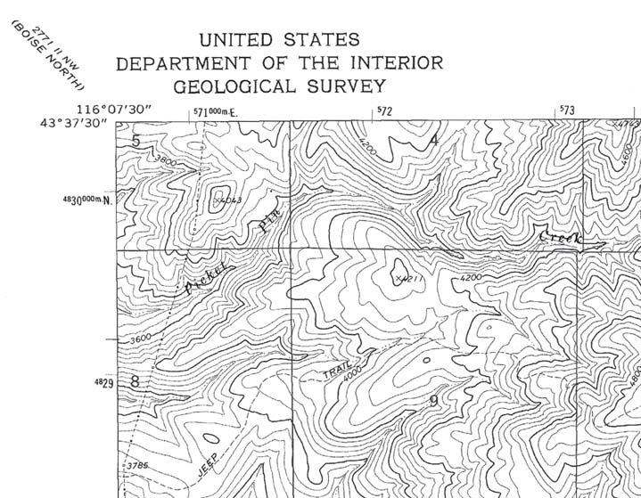 Reading the Margins This section addresses how to read the information that is in the margins of a USGS topographic map.