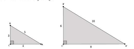 Lesson 31: Pythagorean Theorem Essential Questions: Discussion: Pythagorean Triples: Shown are the two right