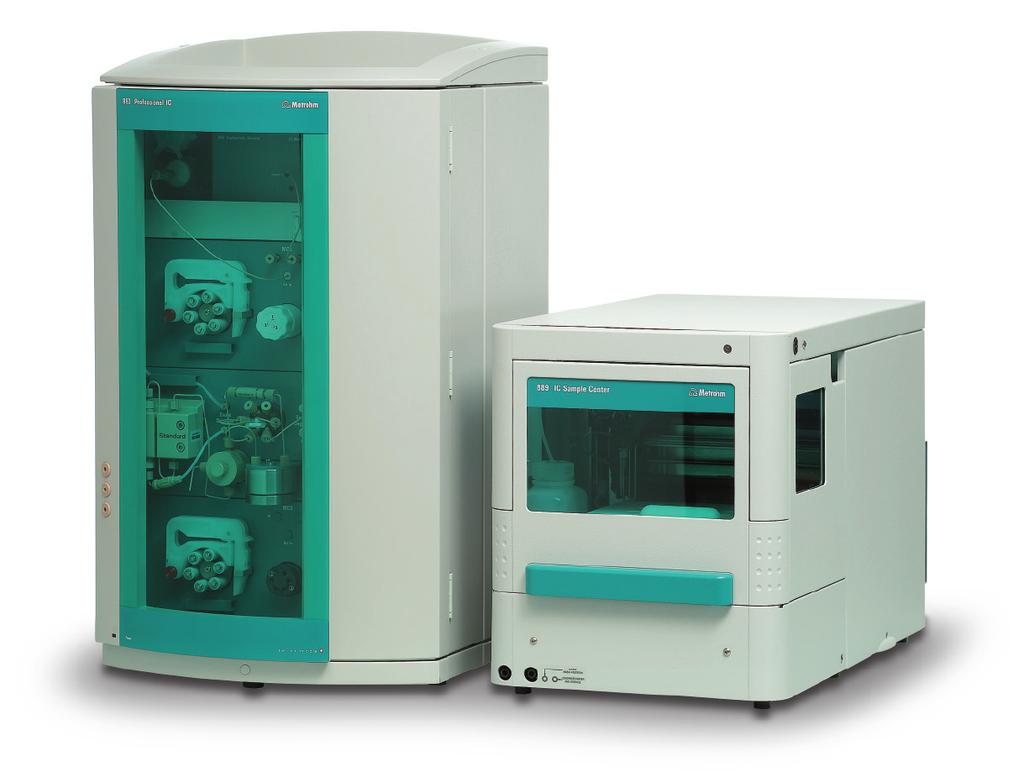 Cool the sample for better precision The 889 IC Sample Center is available with a cooling function.