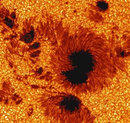 Sunspots Cooler than other parts of the Sun s surface