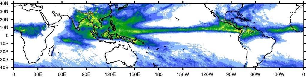 JJAS 2008 AVERAGED PRECIPITATION RATE (mmhr -1 ) Adapting BMJ scheme for the global tropics in WRF