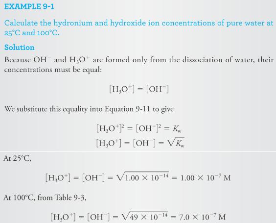 At 5 C, the ion-product constant for water is 1.008 x 10 14.