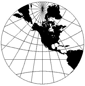 GMT TECHNICAL REFERENCE & COOKBOOK 5 13 5.3.4 Gnomonic Projection ( Jf or JF) The Gnomonic azimuthal projection is a perspective projection from the center onto a plane tangent to the surface.