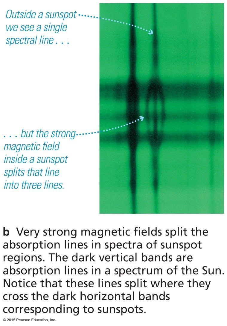 We can measure magnetic fields in sunspots by