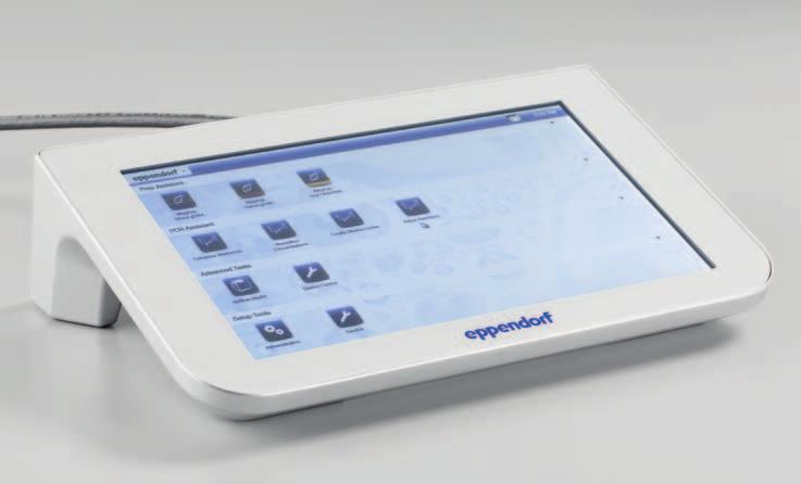 Eppendorf epmotion 7 Ease of use and flexibility The Eppendorf 5073 EasyCon control panel is optimized for easy and comfortable access to liquid handling automation.