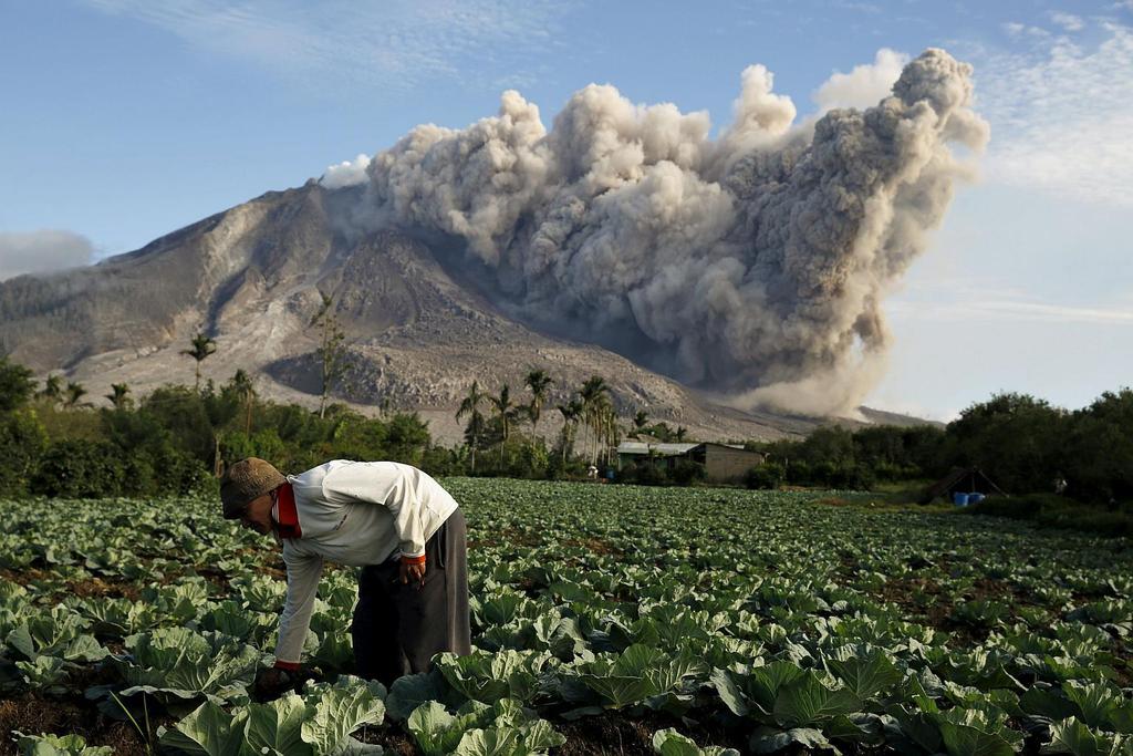 Mount Agung, Bali, Indonesia Mount Sinabung, Indonesia Although