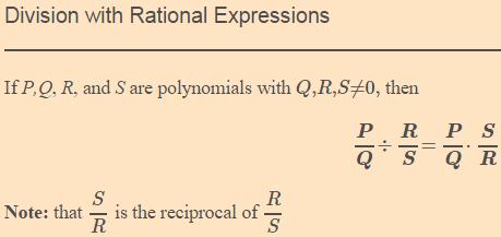 Further, just like rational numbers can be reduced by canceling common FACTORS in the numerator and the denominator, so too with rational expressions.