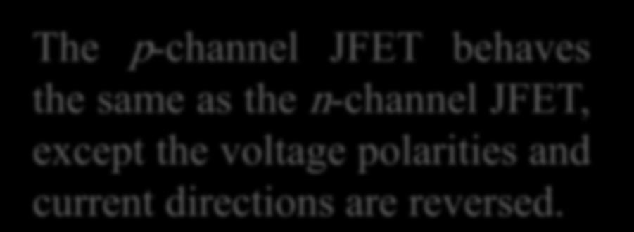 JFET, except the voltage polarities
