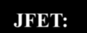 FET Types JFET: Junction FET