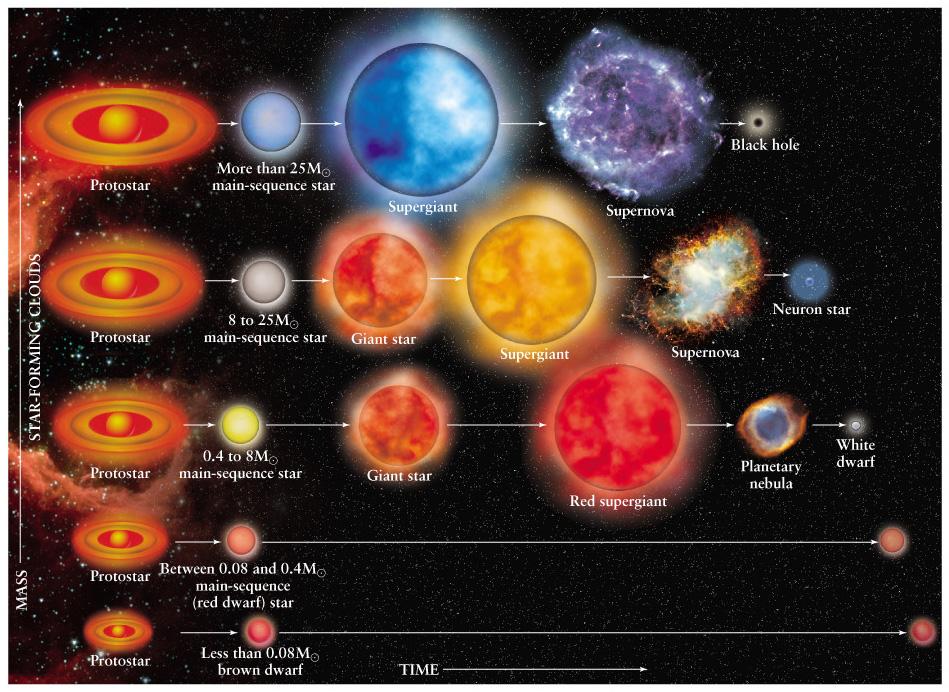 Star Life Cycles - Summary