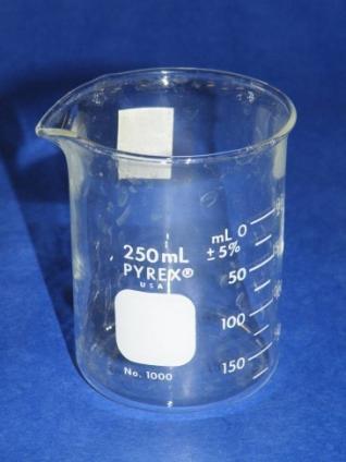The beaker is used to measure and pour non-exact, or approximate amounts of liquids.