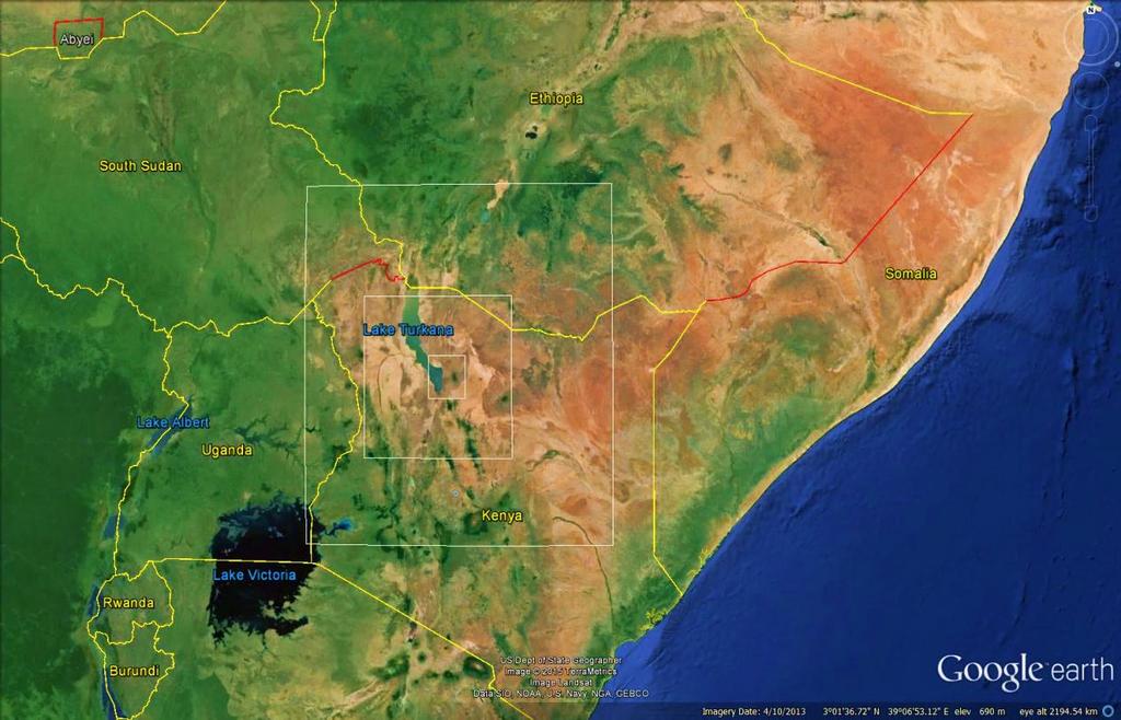 2. Area of Study The area of study is Northern Kenya which is an Arid and Semi-Arid Lands (ASAL) region. The mean annual maximum temperature is 43 C while the mean minimum annual temperature is 14 C.
