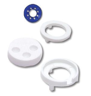 perm-o-pads TO-5 and Integrated Circuit Mounts White or Natural Nylon, per ASTM D4066