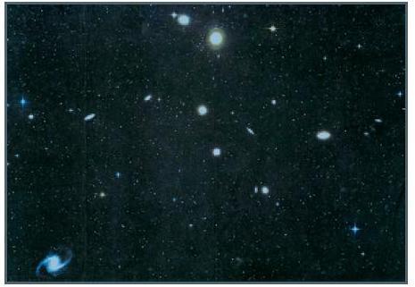 Galaxy Clusters and Superclusters galaxies come in clusters of 10-1000 galaxies: gravitationally bound, impacts formation.
