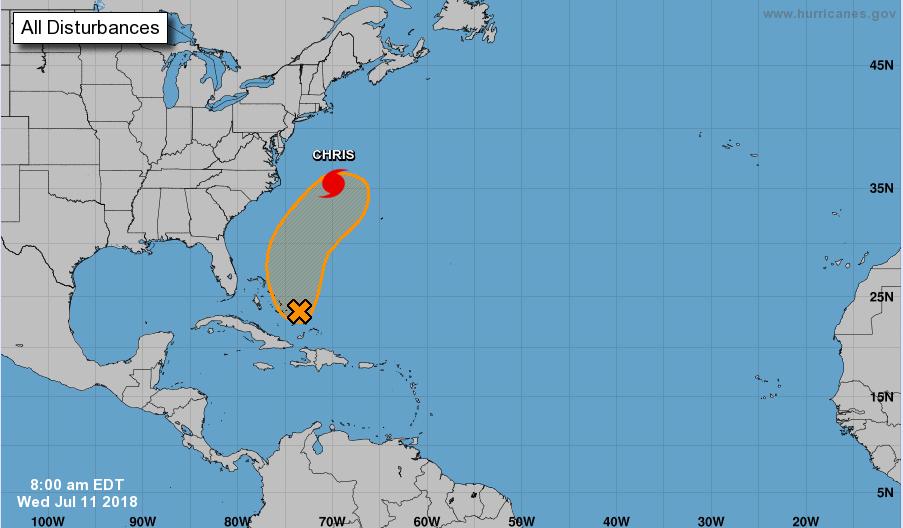 Tropical Outlook Atlantic Disturbance 1 ( as of 8:00 a.m.