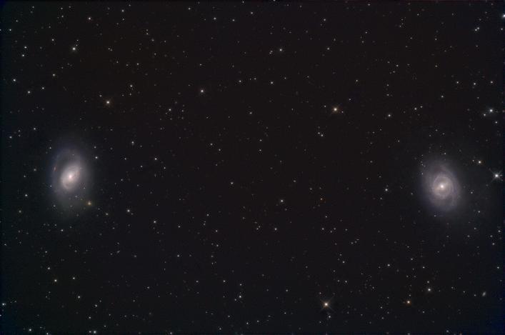 There is another beautiful pair of galaxies M95 and M96 further to the west (right) of M65 and
