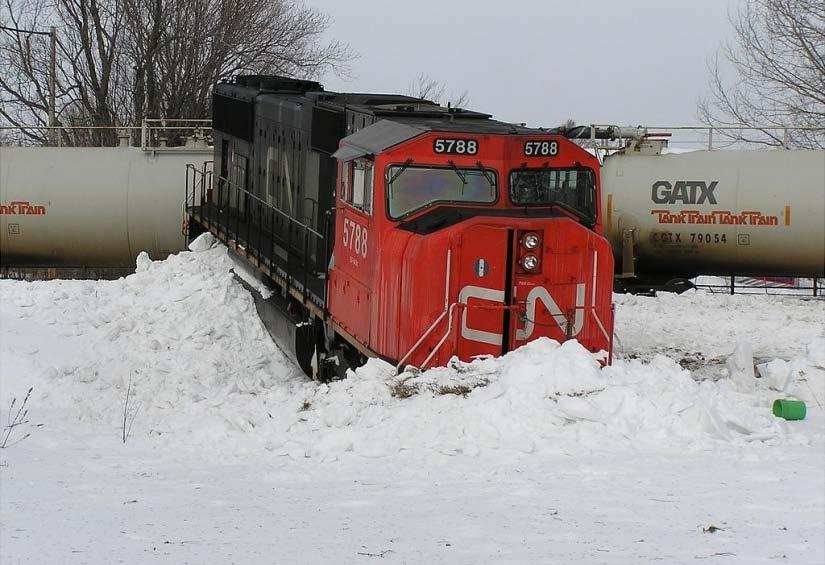 Approaching Road Crossings Watco System Special Instructions, Instructions for Winter Train Operations item 5: In heavy snow conditions, Trains must approach grade crossing prepared to stop if rail