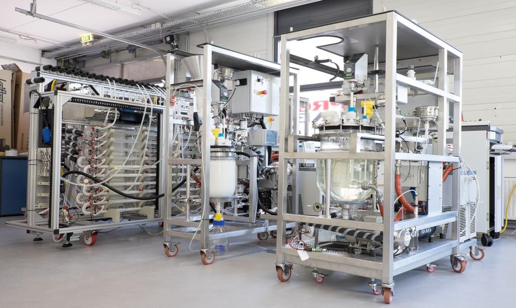 Continuous Downstream Processing Microinnova delivered two modular continuous crystallization plants to the research center CMAC in Scotland and one continuous crystallization plant with an